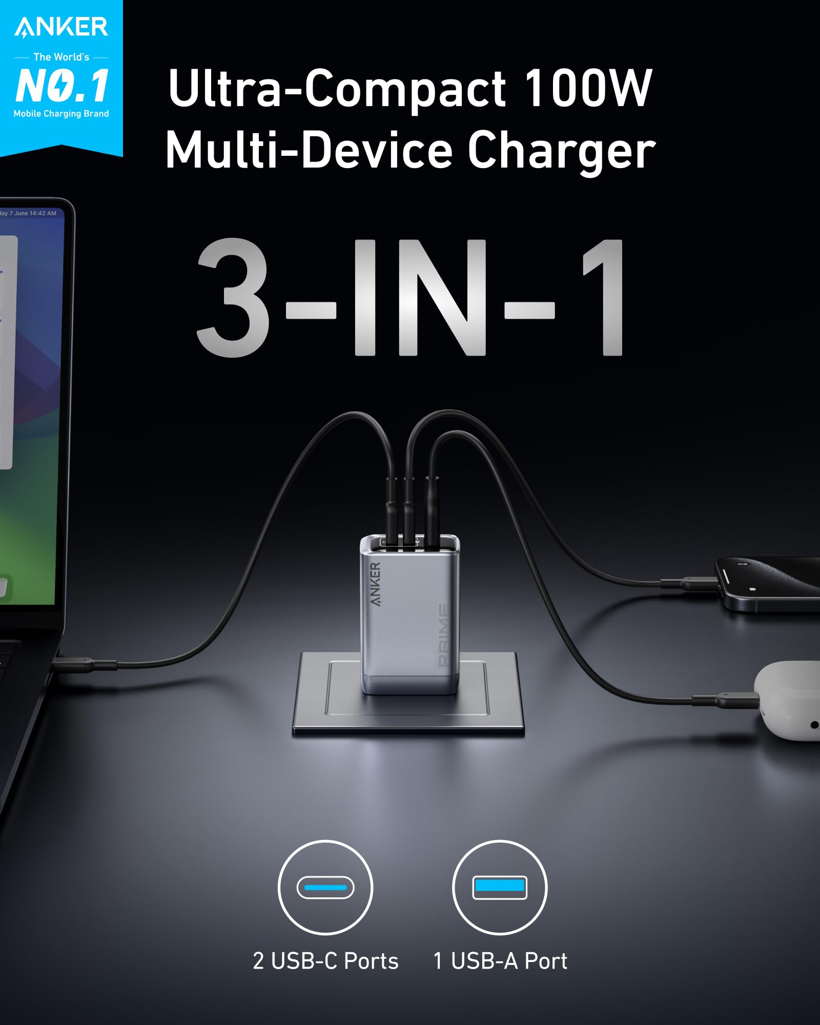 Anker Prime 100W (3 ports)